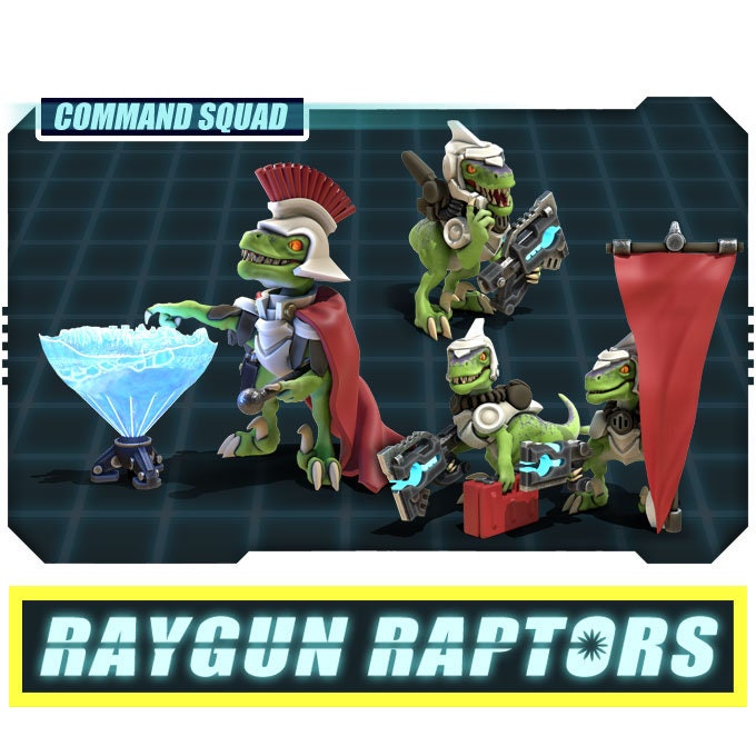 Raygun Raptors Command Squad | 28/32mm