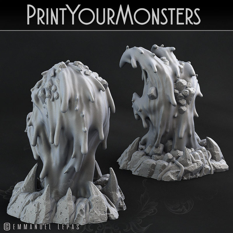 Infernal Magma Skull & Hand set | Print Your Monsters | 28/32mm Terrain | Tabletop Gaming