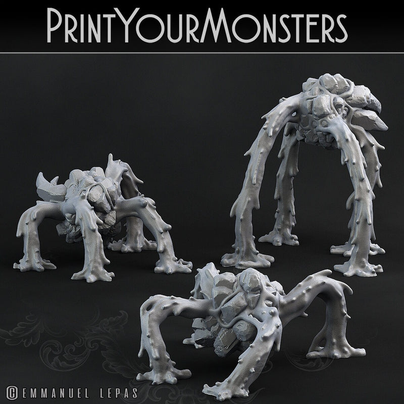 Infernal Magma Spiders Set | Print Your Monsters | 28/32mm Terrain | Tabletop Gaming