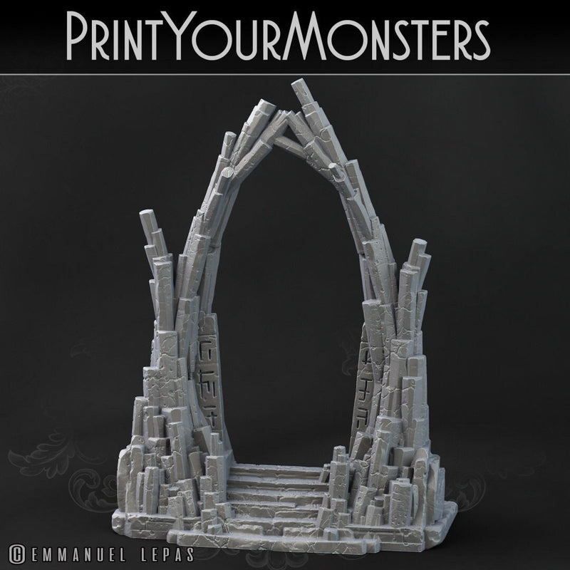 Basalt Portal - Stone Walkway | Print Your Monsters -Pathfinder, Frostgrave, Mordheim, Forgotten Realms