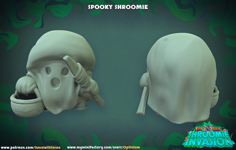 Spooky the Shroomie - Ghost - 4 sizes - Epics N Stuff | Halloween