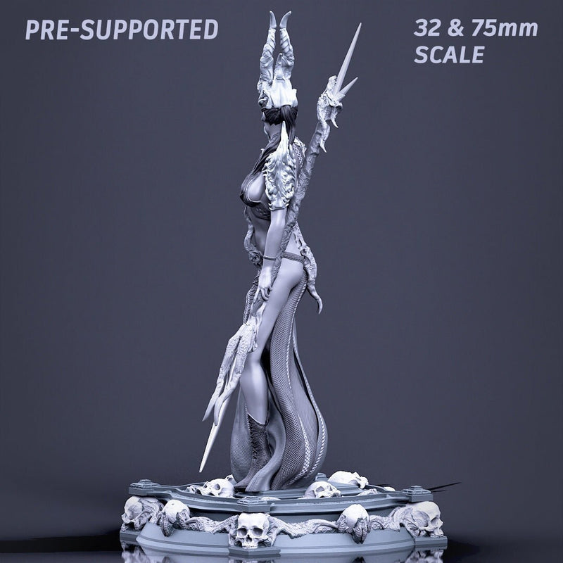 Boneflesh Necro Priestess 75mm | RESIN