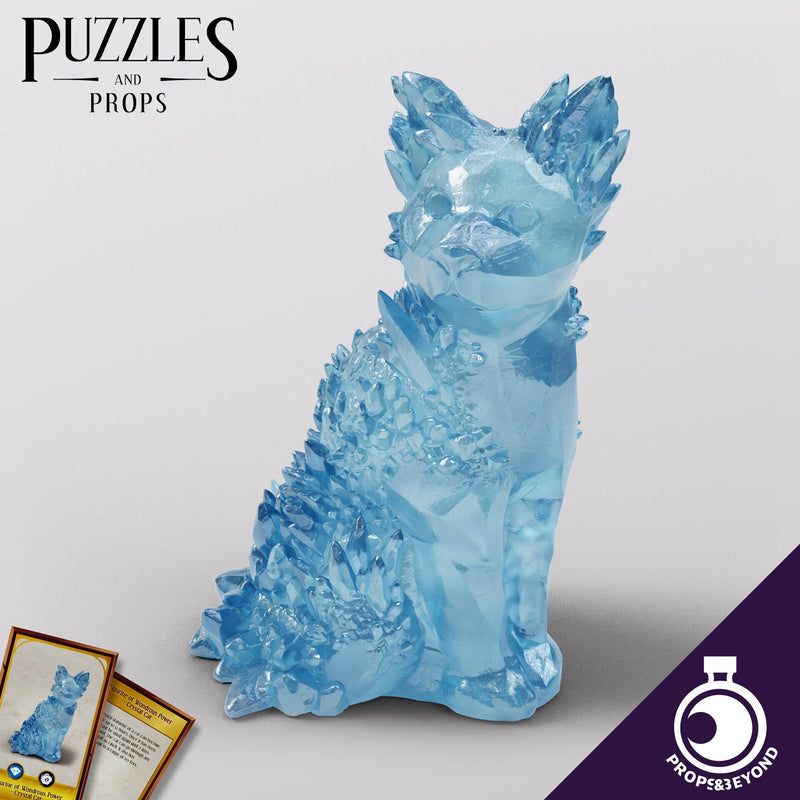Crystal Cat - Figurine of Wonderous Power - Props & Beyond - Prop - Cosplay - Roleplaying - LARP - Costume Pieces - Decorative Items
