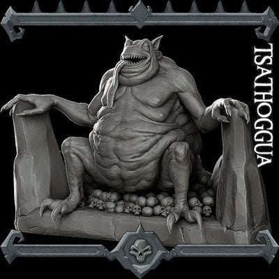Tsathoggua - Gargantuan - Rocket Pig Games - DnD, Dungeons and Dragons, Pathfinder, Dark Fantasy, Frostgrave, Mordheim, Death Haven