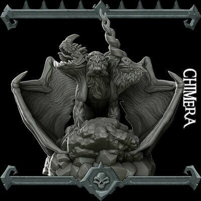 Chimera  (, 5E, Dungeons and Dragons, Pathfinder, , Frostgrave, Mordheim, Death Haven, Forgotten Realms)