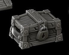 Treasure Chests x3 RESIN - 3 sizes - terrain assortment