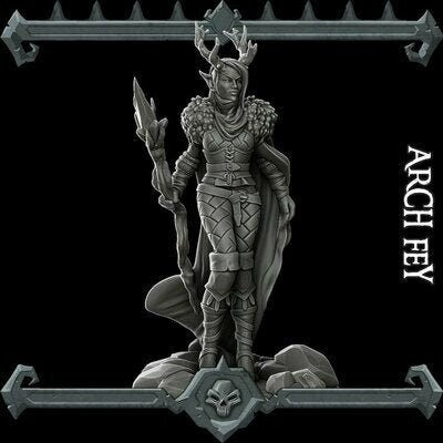 Arch Fey RESIN (DnD, 5E, Dungeons and Dragons, Pathfinder, Dark Fantasy, Frostgrave, Mordheim, Death Haven, Forgotten Realms)