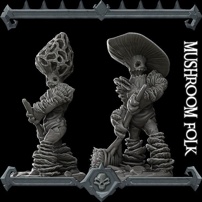 Mushroom Folk RESIN | Myconid -Wargaming Monster Rocket Pig Games D&D