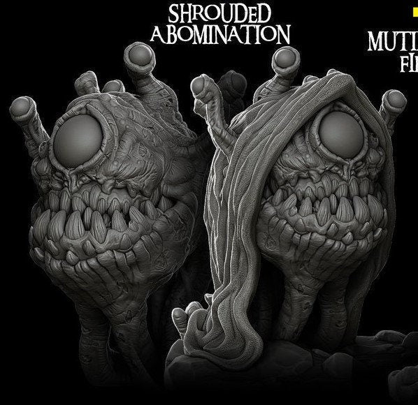 Shrouded Abomination - Wargaming Monster Rocket Pig Games D&D
