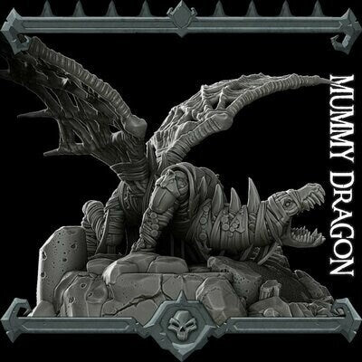 Mummy Dragon | Undead Dragon- Wargaming Monster Rocket Pig Games D&D, DnD, Cthulhu Lovecraft