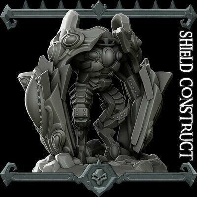 Shield Construct | Animated Armor RESIN (DnD, 5E, Dungeons and Dragons, Pathfinder, Dark Fantasy, Frostgrave, Mordheim, Forgotten Realms)