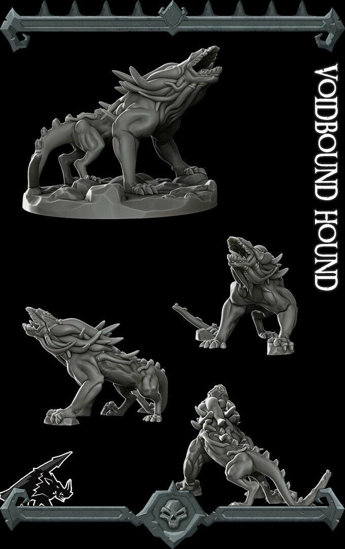 Voidbound Hound RESIN -Wargaming Monster Rocket Pig Games D&D