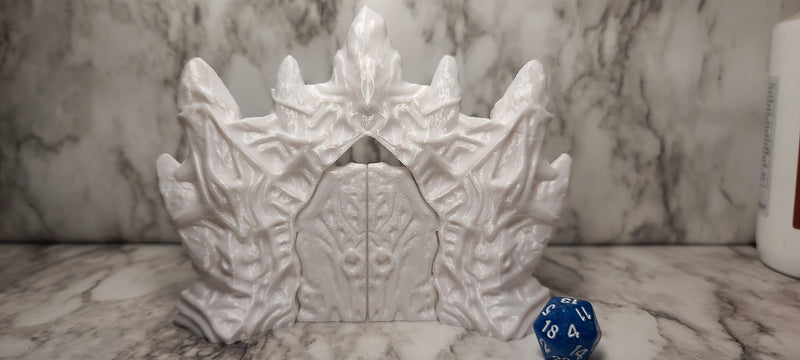 Ice Palace Entrance with Gates PLA (DnD, 5E, Dungeons and Dragons, Pathfinder, Dark Fantasy, Frostgrave, Mordheim, Death Haven)