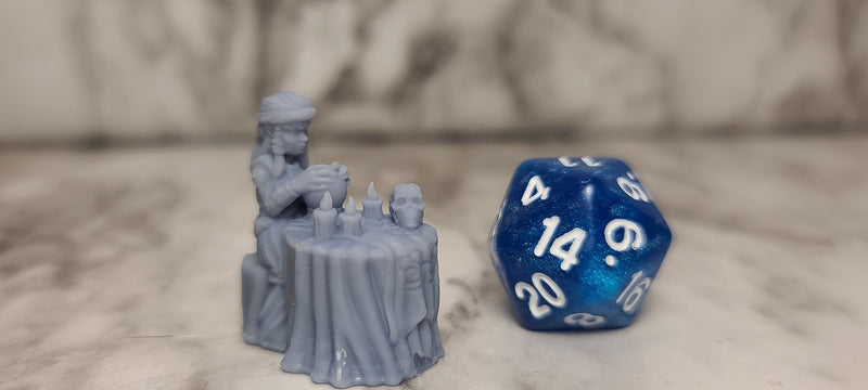 Fortune Teller RESIN | Crimson Troupe -DnD, Dungeons and Dragons, Pathfinder, Dark Fantasy, Frostgrave, Mordheim