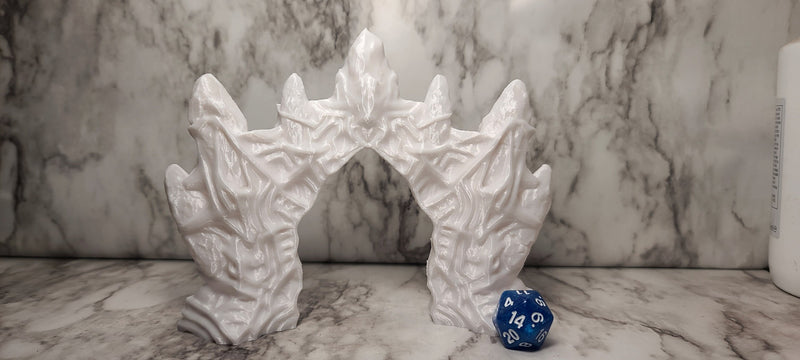 Ice Palace Entrance with Gates PLA (DnD, 5E, Dungeons and Dragons, Pathfinder, Dark Fantasy, Frostgrave, Mordheim, Death Haven)