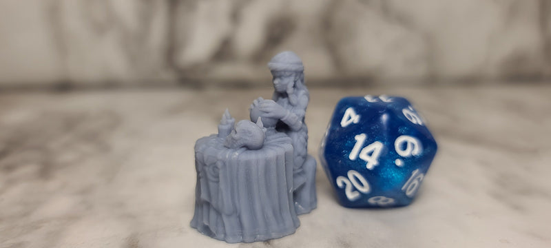 Fortune Teller RESIN | Crimson Troupe -DnD, Dungeons and Dragons, Pathfinder, Dark Fantasy, Frostgrave, Mordheim