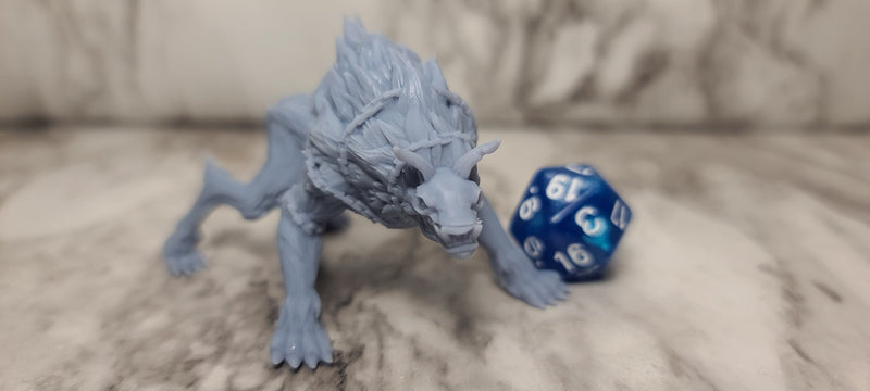 Garm | Dire Wolf RESIN - Cast n Play -, Dungeons and Dragons, Pathfinder, , Frostgrave, Mordheim