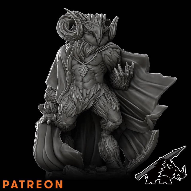 Owl Avatar | RESIN (, 5E, Dungeons and Dragons, Pathfinder, , Frostgrave, Mordheim, Death Haven)