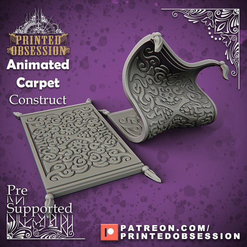 Animated Carpet | 32mm | RESIN | Printed Obsession-, Dungeons and Dragons, Pathfinder, , Frostgrave, Mordheim