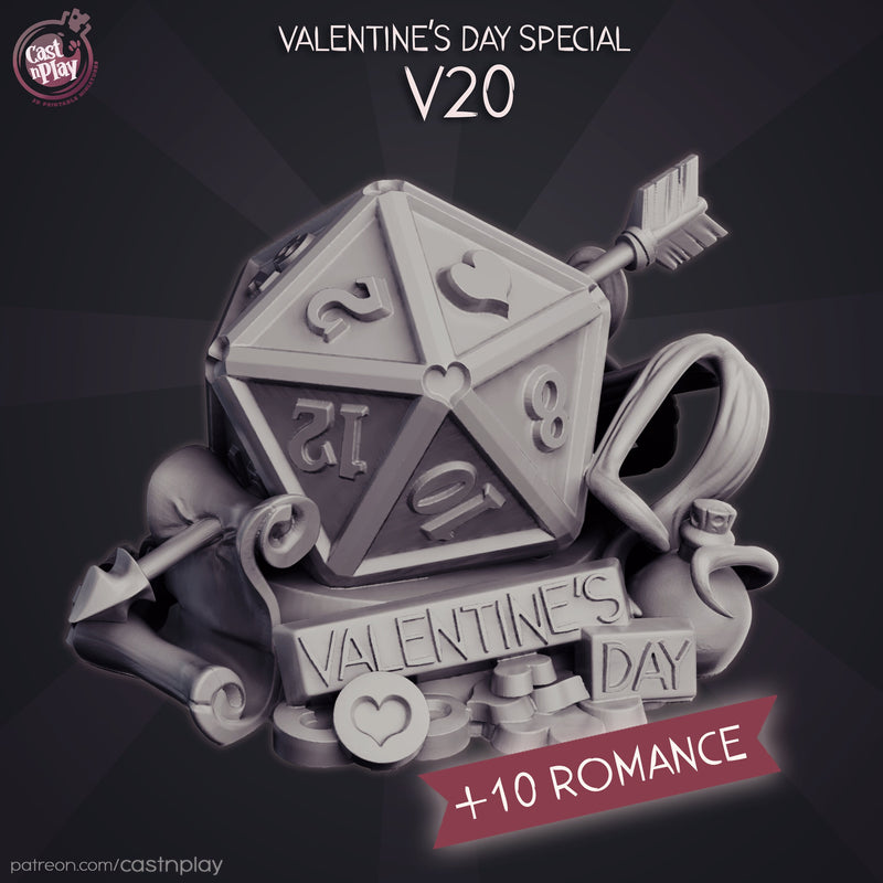 Valentines D20 | RESIN