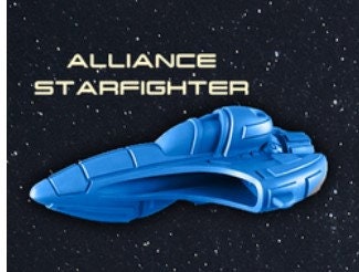 Alliance Starfighter - Astra Nebula - EC3D - Fleet Scale - Micro Ships - Starfinder - Starmada - War Fleets - Billion Suns