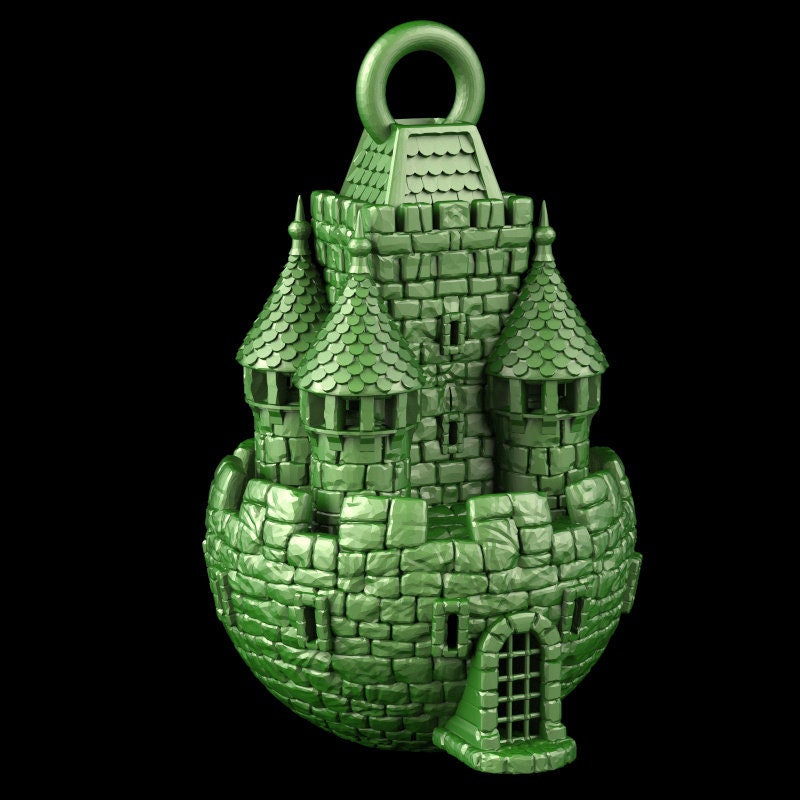 Castle Tree Ornament | 32mm-Cross Lances-, Dungeons and Dragons, Pathfinder, Mordheim