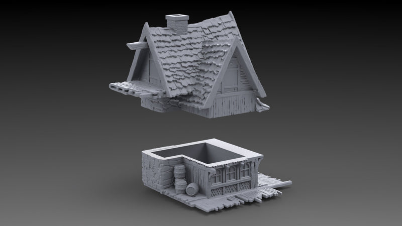 Elstons Cottage | Pathfinder, Frostgrave, Mordheim, Forgotten Realms