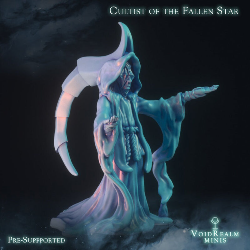 Cultist of the Fallen Star | RESIN | Voidrealm Minis - Dungeons and Dragons, Pathfinder, Frostgrave, Lovecraft Mythos