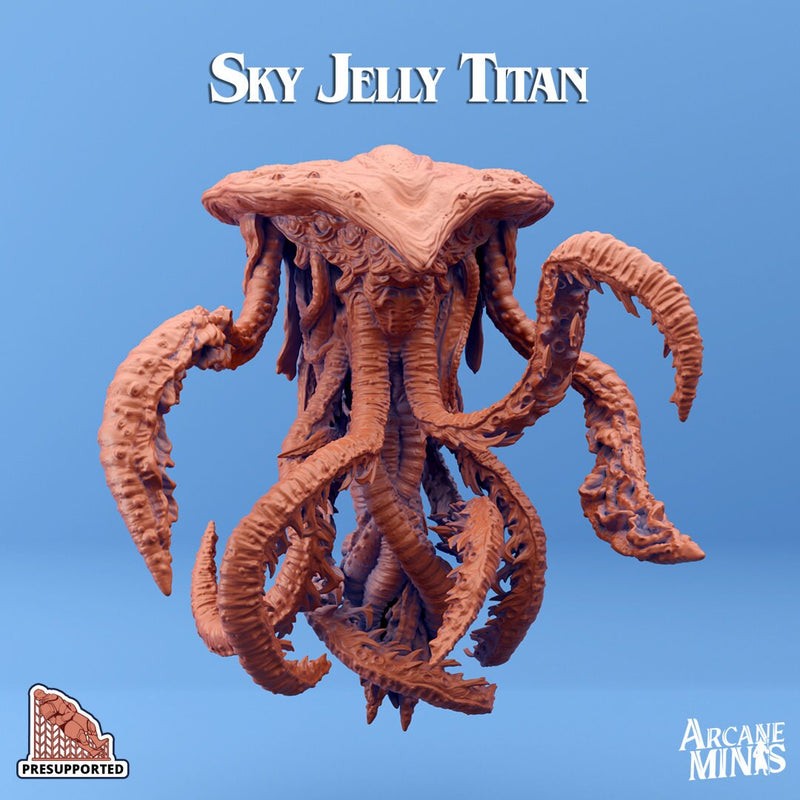 Sky Jelly Titans | RESIN - Arcane Minis - Skies of Sordane - Airship Campaign - Aldarra - Dungeons and Dragons - Flying Creatures