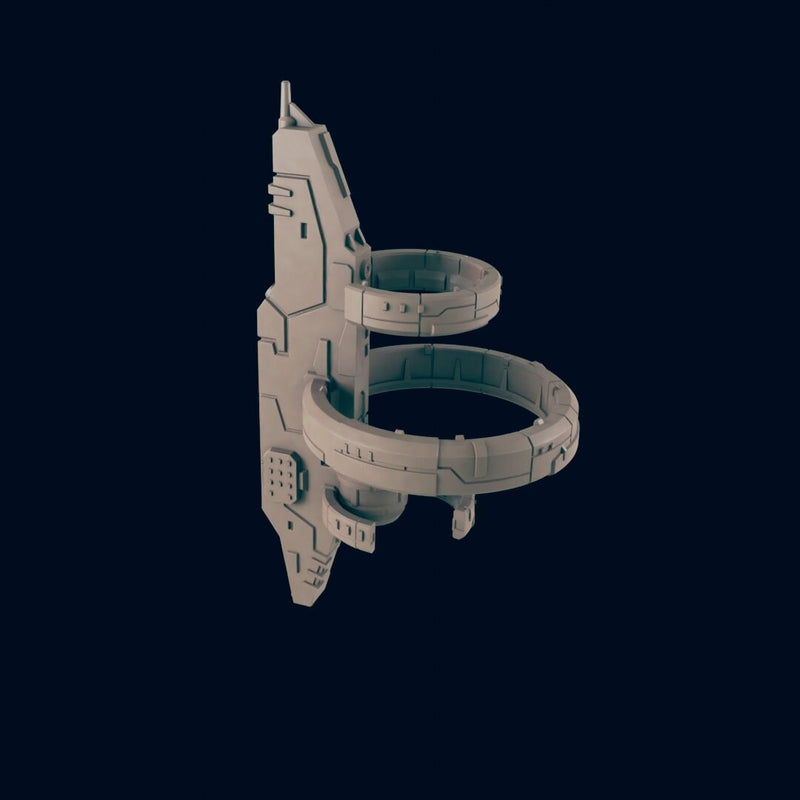 Halo Station - Civilian Ships - Astra Nebula - EC3D - Fleet Scale - Micro Ships - Starfinder - Starmada - War Fleets - Billion Suns