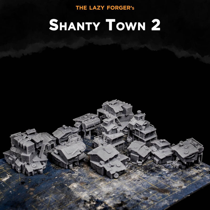 Shanty Town 2 - Set of 6 - Battlefields of Tomorrow - 6mm - 10mm - The Lazy Forger