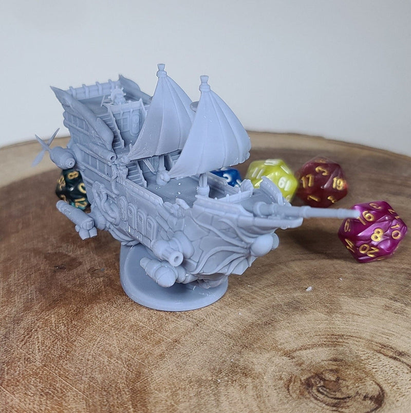 Kraken Frigate - Mini Verison | Arcane Minis - Skies of Sordane - Airship Campaign - Aldarra - Dungeons and Dragon, Frigate