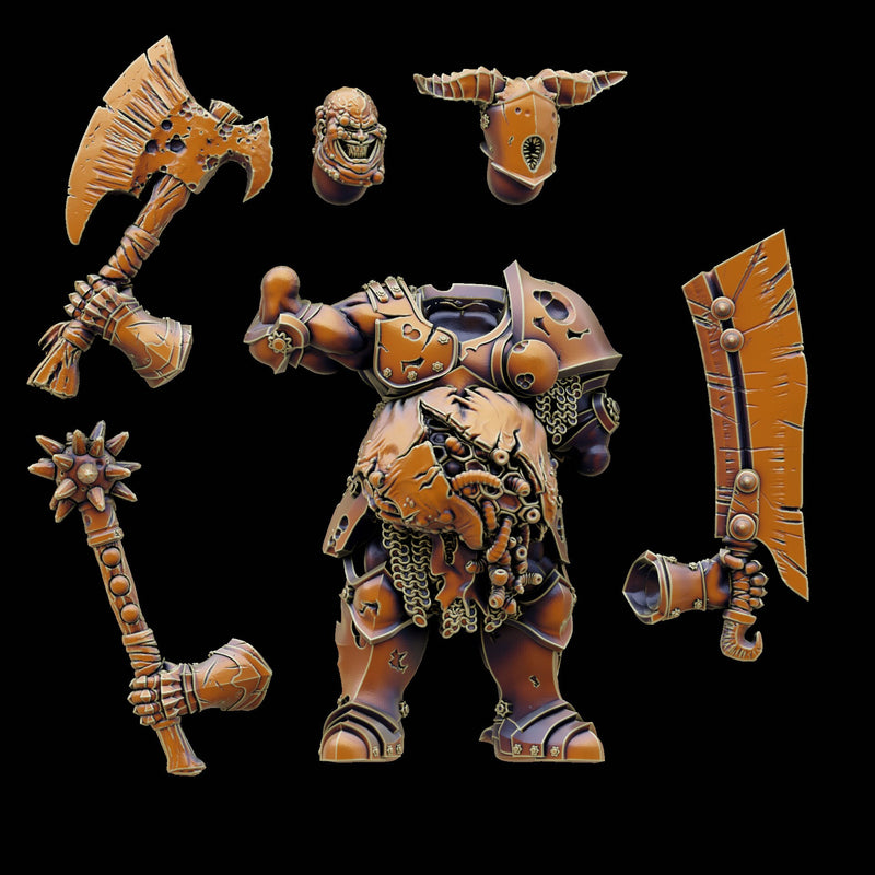 Vile Armored Knight - Modular/Kitbash Miniature - Valiant & Vile Corrupted | Adamant Arsenal - Frostgrave, Mordheim, Dungeons and Dragons