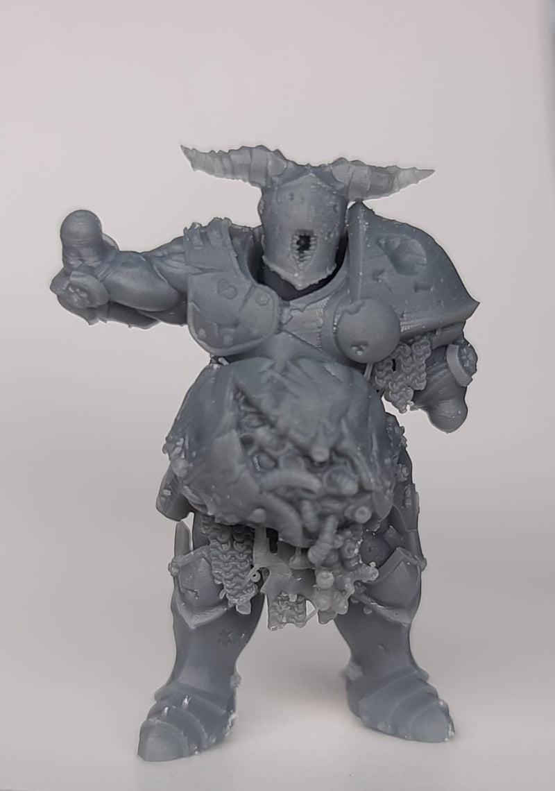 Valiant Armored Knight - Modular/Kitbash Miniature - Valiant & Vile Corrupted | Adamant Arsenal - Frostgrave, Mordheim, Dungeons and Dragons