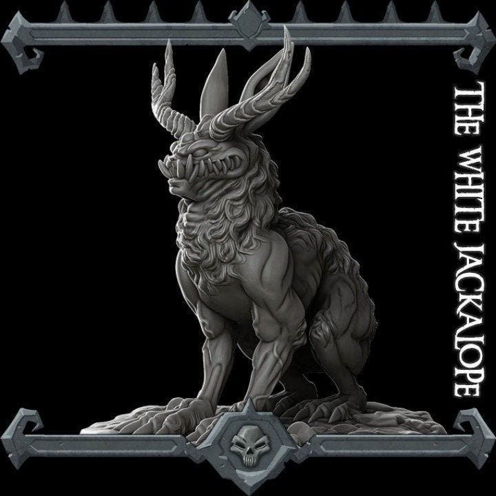 Jackalope / White Rabbit (, 5E, Dungeons and Dragons, Pathfinder, , Frostgrave, Mordheim, Death Haven, Forgotten Realms)