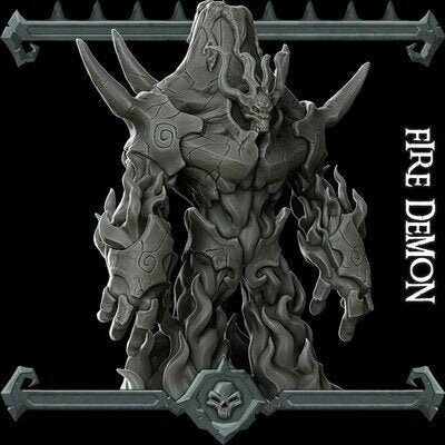 Fire Demon / Elemental (, Dungeons and Dragons, Pathfinder, , Frostgrave, Mordheim, Death Haven)