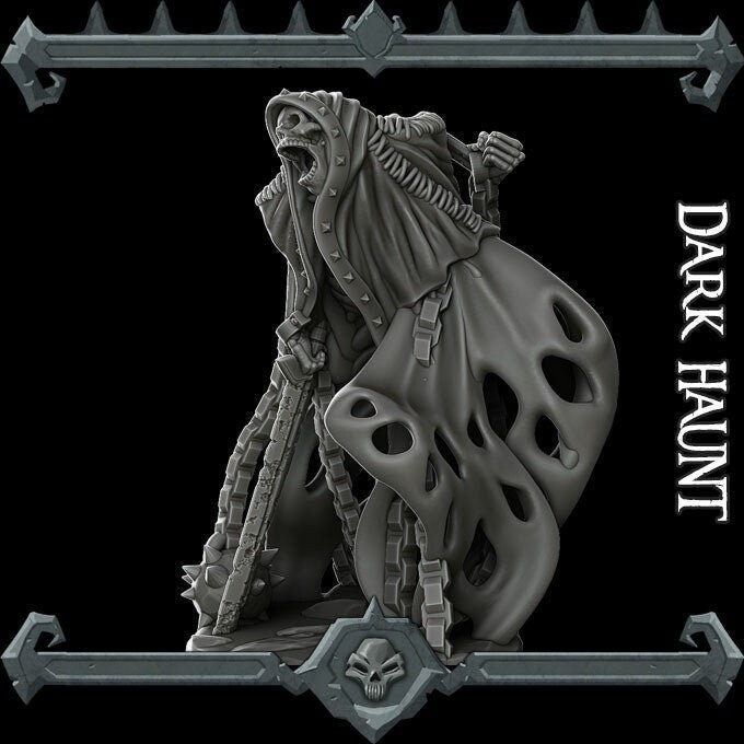 Dark Haunt RESIN (, 5E, Dungeons and Dragons, Pathfinder, , Frostgrave, Mordheim, Death Haven, Forgotten Realms)