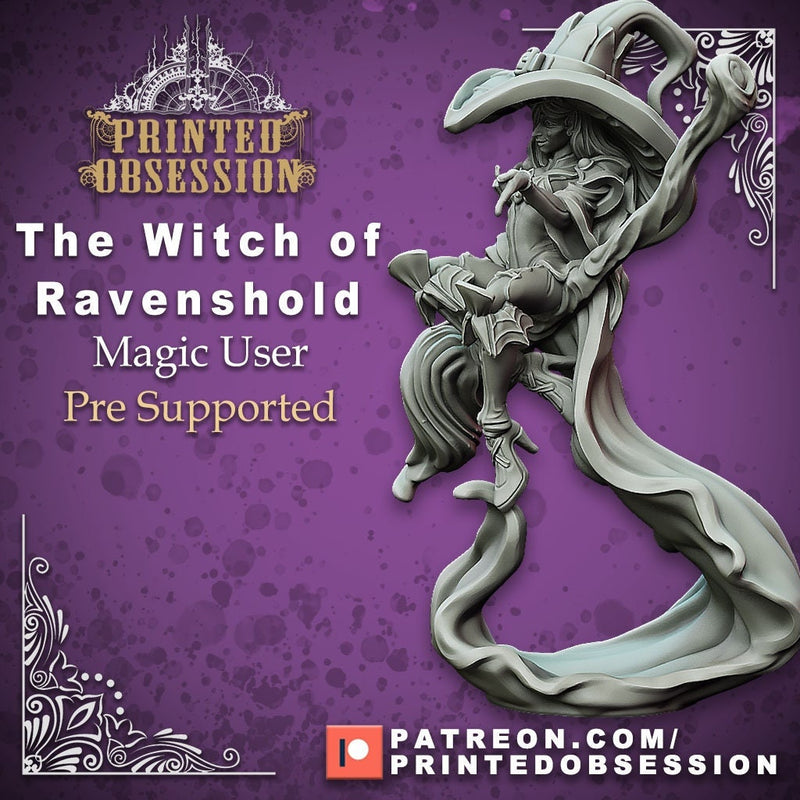Witch of RavenHold RESIN | 32mm