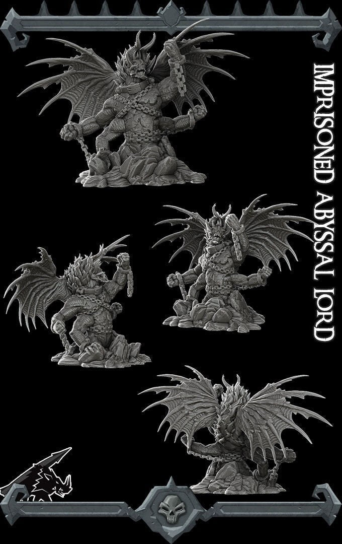 Imprisoned Abyssal Lord | Epic Wargaming Monster Rocket Pig Games D&D
