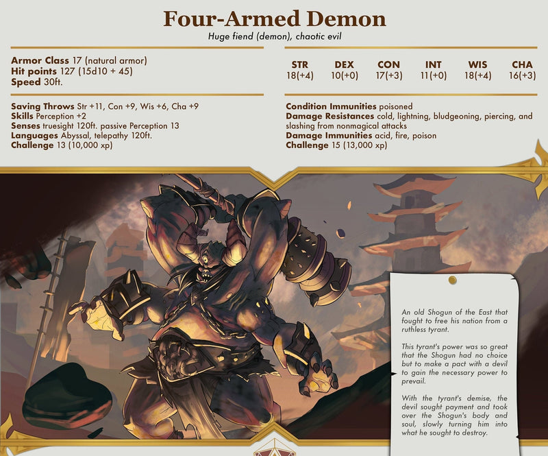 Four Armed Demon | RESIN