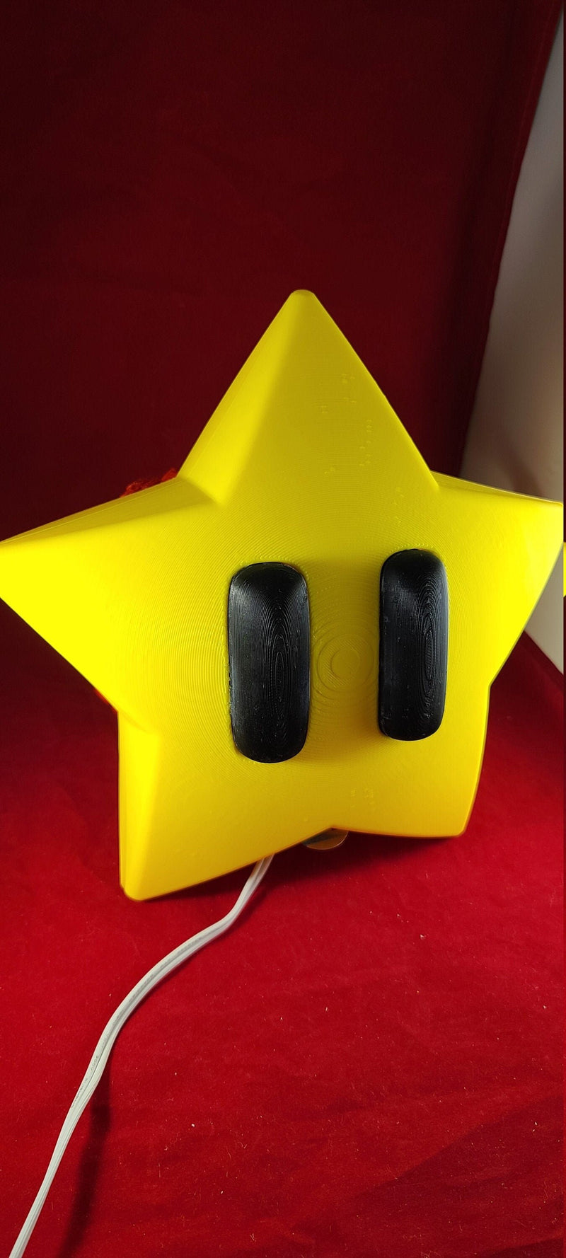 Christmas Tree Topper/Lamp- Limited Print Run - Mario Star Style 10" or 5"