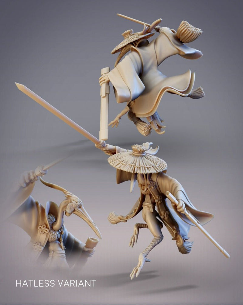 Feixian Heavenly Swordsman Qingshan | Ronin - Crane - Birdfolk