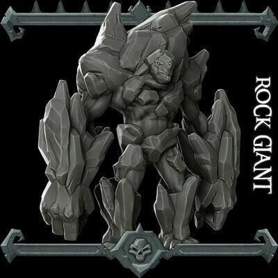 Rock Giant / Rock Golem (, 5E, Dungeons and Dragons, Pathfinder, , Frostgrave, Mordheim, Death Haven)