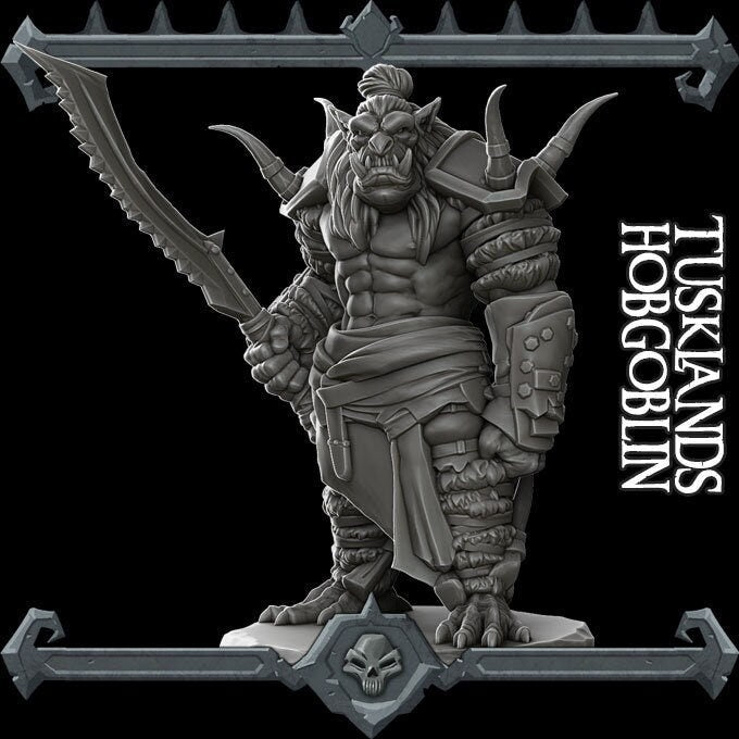 Tusklands Hobgoblin | RESIN (, 5E, Dungeons and Dragons, Pathfinder, , Frostgrave, Mordheim, Death Haven)