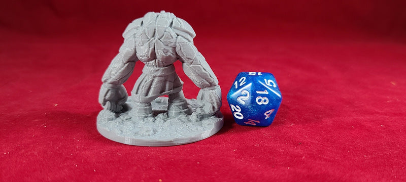 Clay Golem - RESIN - 5E, Dungeons and Dragons, Pathfinder, Frostgrave, Mordheim, Death Haven, Forgotten Realms