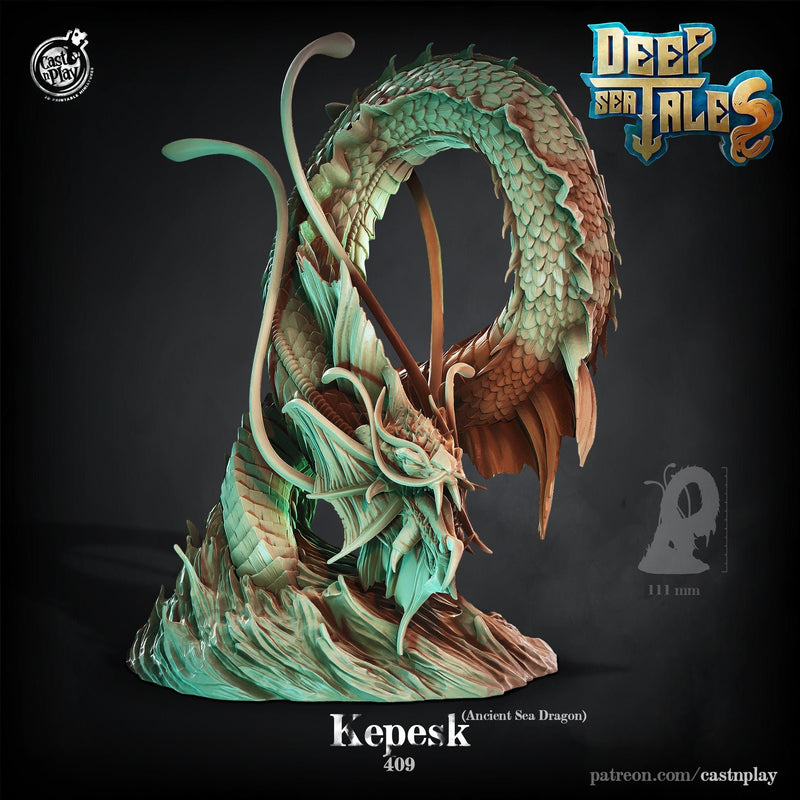 Kepesk the Ancient Sea Dragon - Sea Monster | RESIN