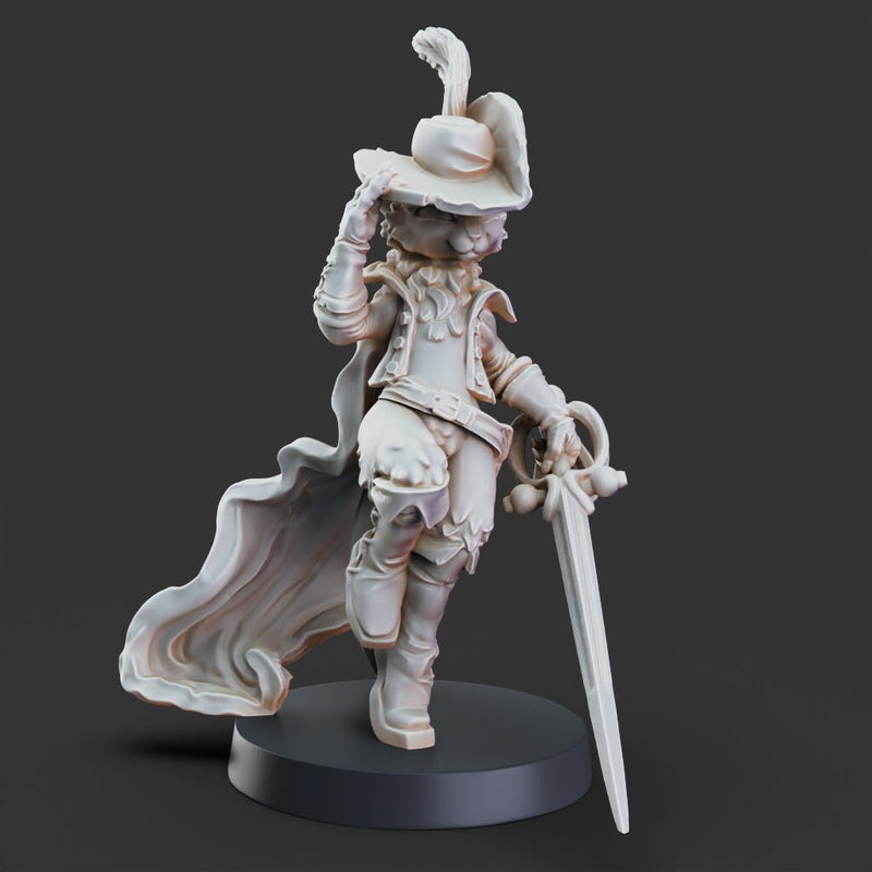 Tabaxi Witch, Puss in Boots - Swashbuckler | 32mm - Tabaxi Caravan