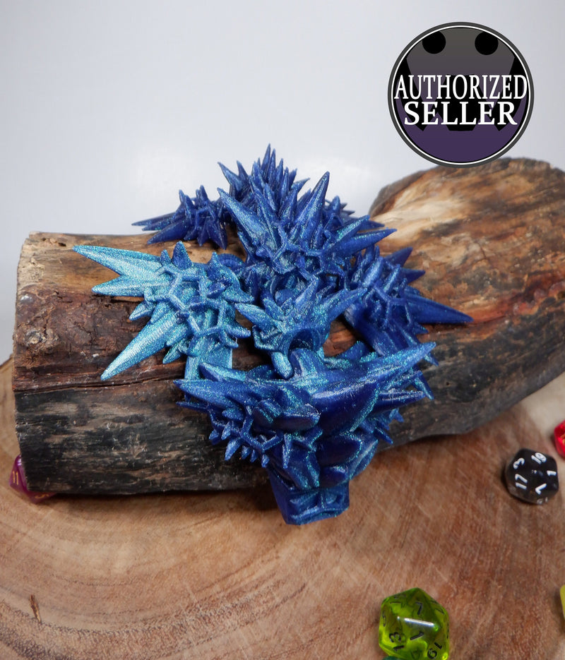 Baby Void Sea Dragon - Articulated Pet Dragon Toy - Cinderwing3d - Prop - Cosplay - Roleplaying - LARP - Costume Pieces - Decorative Items