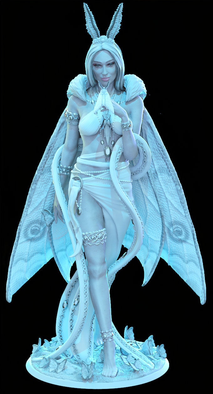 Athalia - Butterfly Sorceress - Moth Priestess - Fairy Queen - 1:12 Scale - Printomancer - Dungeons and Dragons