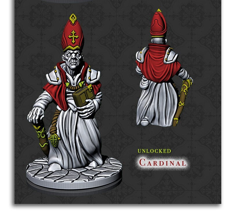 Cardinal RESIN | Holy Order Of Ash- Dungeons and Dragons, Pathfinder, Frostgrave, Mordheim